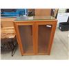 Image 1 : 2 Door China Cabinet with 3 Glass Shelves 14" x 33" x 42"