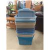 Image 1 : 10 Poly Storage Tubs + Lids