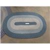 Image 2 : (2) Oval Braided Style Rug - Blue, Creams, Reds ; 31" x 48" + 61 " x 96"