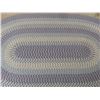 Image 4 : (2) Oval Braided Style Rug - Blue, Creams, Reds ; 31" x 48" + 61 " x 96"