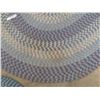 Image 5 : (2) Oval Braided Style Rug - Blue, Creams, Reds ; 31" x 48" + 61 " x 96"
