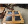 Image 3 : 3pc Oak Coffee Table 15" x 40" x 40" & 2 End Tables 22" x 22" x 28" 