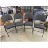 Image 1 : 4 Fold Up Padded Chairs