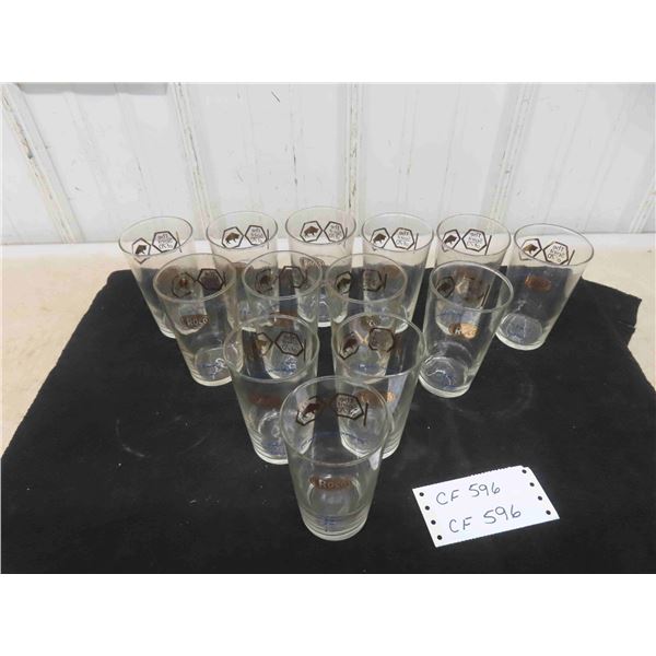 (13) ROCO Hi -Ball Glasses Manitoba Centennial 1870-1970
