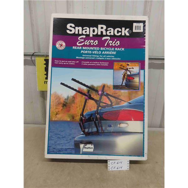 New in Box Snap Rack Euro Trio Rear Mounted Bicycle Rack