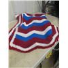 Image 6 : 3 Knitted/ Crochet Blanket ; 58" x 74" , 51" x 58" , 57" x 86"