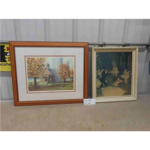 James Lumbers framed Print 21" x 25" + 17"x 19" Picture Ballet Dancers
