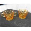 Image 5 : 6 pcs Colored Glass Pitcher, Cream, Sugar Bowl