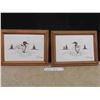 Image 1 : (2) Wooden Framed Pictures ' Loon' by Elton Spence