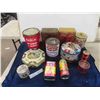 Image 1 : (12) Tins, Burns, Rogers Syrup, Bon Ami, plus more