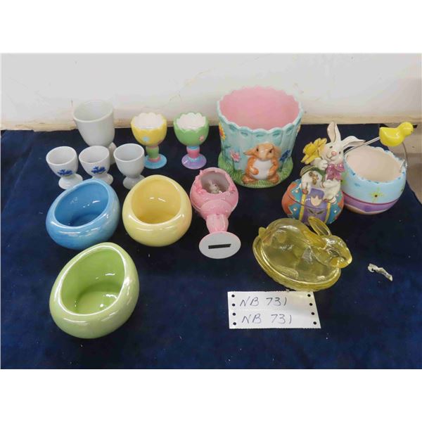 Easter Ware ; Egg Cups, Bunny Pots + Deco 