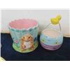 Image 5 : Easter Ware ; Egg Cups, Bunny Pots + Deco 