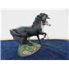 Image 11 : 2 Franklin Mint Black Beauty Porcelain Statues by Pamela Du Boulay; 9" x 12" + 7.5" x 9"