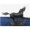 Image 3 : 2 Franklin Mint Black Beauty Porcelain Statues by Pamela Du Boulay; 9" x 12" + 7.5" x 9"