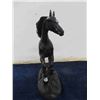 Image 5 : 2 Franklin Mint Black Beauty Porcelain Statues by Pamela Du Boulay; 9" x 12" + 7.5" x 9"