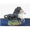 Image 7 : 2 Franklin Mint Black Beauty Porcelain Statues by Pamela Du Boulay; 9" x 12" + 7.5" x 9"