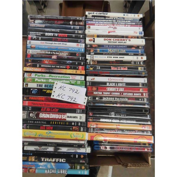 59 DVDs & 2 Blue Rays