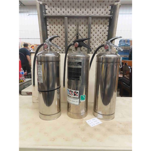 3 Fire Extinguishers ; (2) W02-1, (1) HW16P-2 