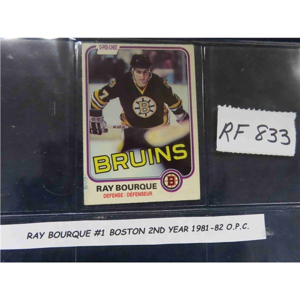 Ray Bourque #1 Boston 2nd Year 1981/82 O-Pee-Chee Card