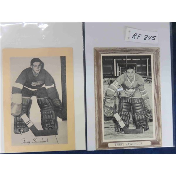 Beehive Hockey Photos Terry Sawchuk Detroit GRP 2, Terry Sawchuk Toronto GRP 3