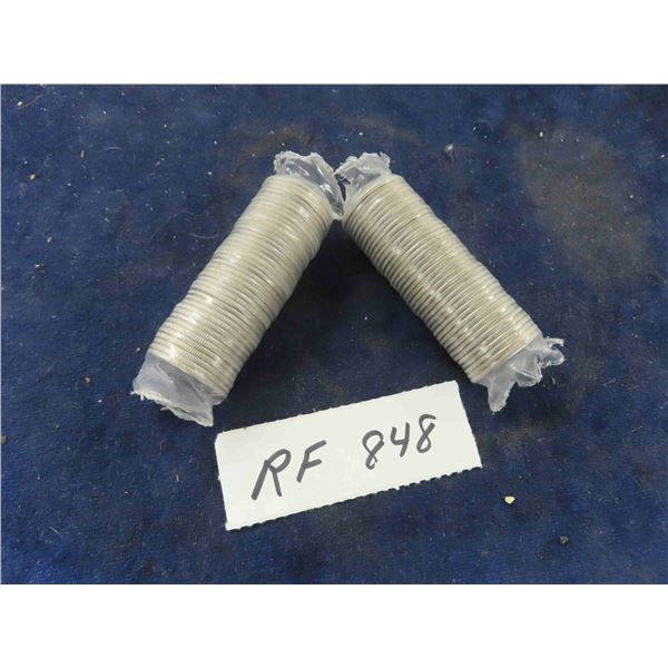 1 Roll Newfoundland Quarters 1867 - 1992 & 1 Roll New Brunswick Quarters 1867- 1992