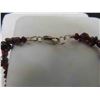 Image 3 : Sterling Silver & Garnet Necklace with Matching Bracelet