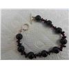 Image 8 : Sterling Silver & Garnet Necklace with Matching Bracelet