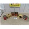 Image 1 : 6 Household Tins ; Blue Ribbon Baking Powder, Ridgeway Tea, Edwards Coffee, 