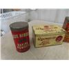 Image 2 : 6 Household Tins ; Blue Ribbon Baking Powder, Ridgeway Tea, Edwards Coffee, 