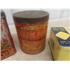 Image 4 : 6 Household Tins ; Blue Ribbon Baking Powder, Ridgeway Tea, Edwards Coffee, 