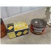 Image 5 : 6 Household Tins ; Blue Ribbon Baking Powder, Ridgeway Tea, Edwards Coffee, 