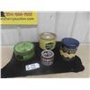 Image 1 : 4 Tins ; O Cedar Mop Polish, Hawes Floor Wax, Christie Butter Wafer, Shield Date 