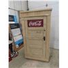 Image 1 : Coca-Cola Pop Bottle Cabinet with 2 Modern Coke Signs & Bottle Cap Opener 