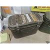 Image 3 : 3 Metal Food Canisters - Military 9" x 15" x 20"
