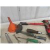 Image 5 : Metal Tool Box with Odds n Ends of Tools ; Wrench, hammer, 1/2 + 3/8" Ratchet,