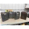 Image 1 : 4 Fuel Cans - Military ; 3 Poly, 1 Metal
