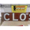 Image 2 : Metal Closed 2pc Sign 12" x 72", Metal Set The Picture Sign 8" x 14.5", Plastic 