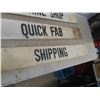 Image 3 : 3 Wooden Signs: Machine Shop, Shipping, Quick Fab - All 6" x 47.5"