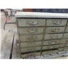Image 2 : 18 Metal Drawer Cabinet with Hardware & Metal Box