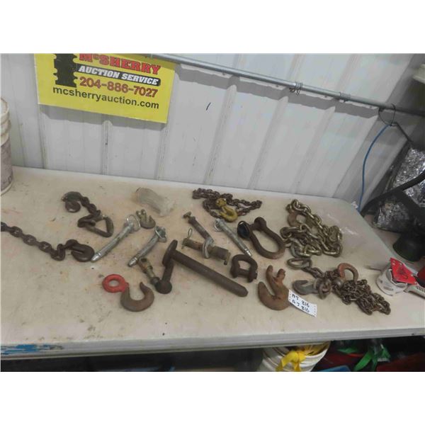 Pins, Hooks, Clevis, Stabilizer Chain