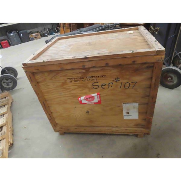 Wooden Crate 24  x 27  x 31  