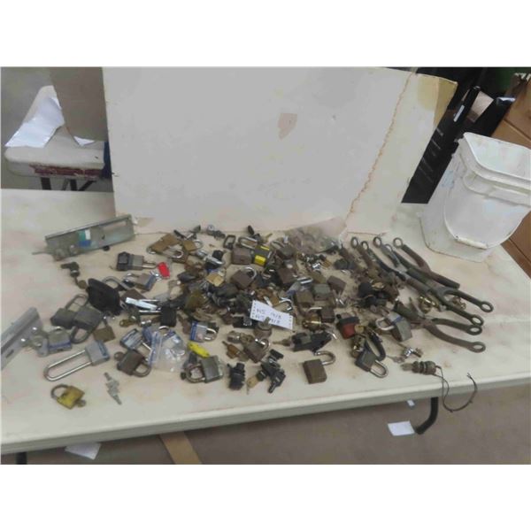 Padlocks, Keys, Hardware - some matching, some not