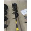 Image 4 : Jiffy 30 Ice Auger Including 8" + 10" Augers, Auer Extension, 2 Extra Auger Blades -Works