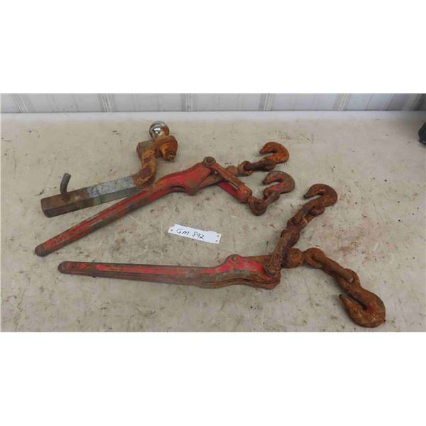 (2) Load Binders, Receiver + 2" Ball Hitch