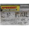 Image 2 : CP Rail No Snowmobile Trespassing on Company Property - Wooden Sign 16" x 30"