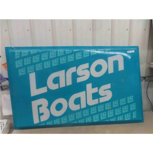 Larson Boats Fiberglass Lense Sign 37  x 60  