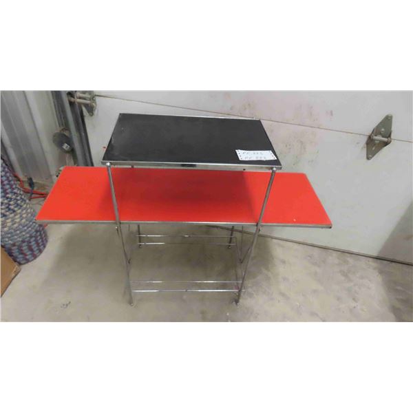 Metal / Chrome Novelty Table 12  x 27  x 37  