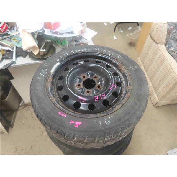 5 Tires with Rims - 205 / 55 R 16