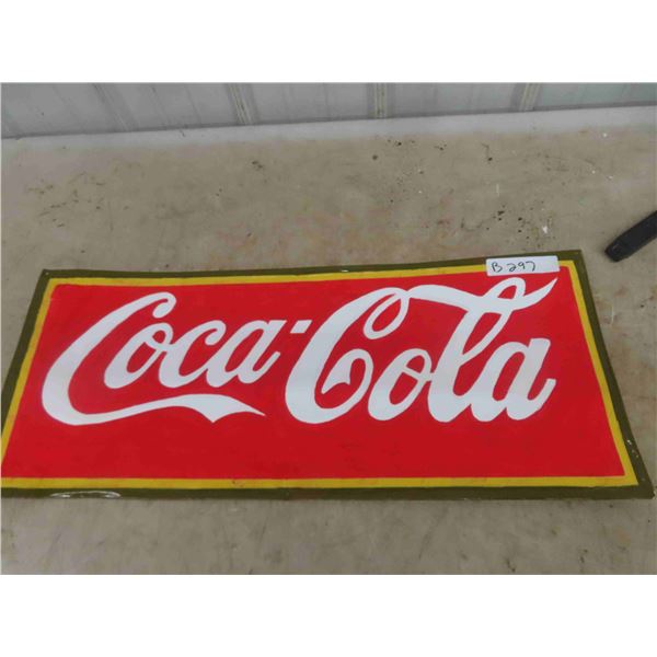 Coca-Cola Sign  - Old Sign has been painted 12" x 29"