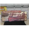Image 1 : Wooden Cabin Sign Moosehead Lodge 14" x 34"